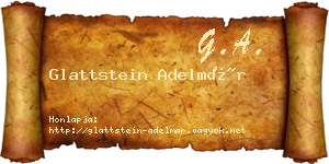 Glattstein Adelmár névjegykártya